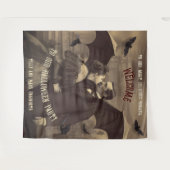 Dracula Kissing Halloween Foto Booth Achtergrond Wandkleed (Voorkant (horizontaal))