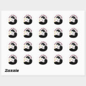 Dracula, liefde op de eerste plaats ronde sticker (Vel)
