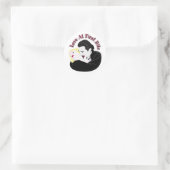 Dracula, liefde op de eerste plaats ronde sticker (Tas)