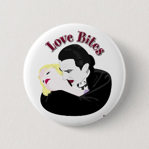Dracula, Love Bites Ronde Button 5,7 Cm
