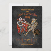 Dracula Mama Halloween Party Kaart (Voorkant)