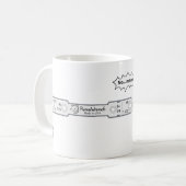 Dracula: Nee... geen magneten! Koffiemok (Voorkant links)