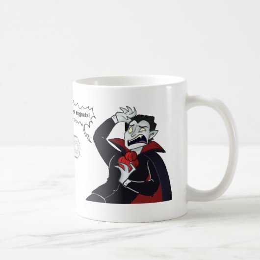 Dracula: Nee... geen magneten! Koffiemok (Rechts)