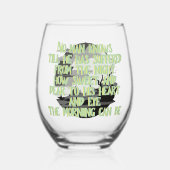 Dracula Novel Quote Stemless wijnglas Wijnglas Zonder Voet (Voorkant)