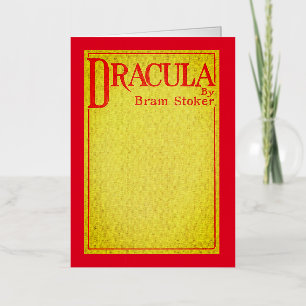 Dracula Omslag van de eerste editie Folie Wenskaart
