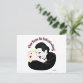 Dracula, onze liefde is bedwelmd briefkaart (Staand voorkant)
