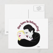 Dracula, onze liefde is bedwelmd briefkaart (Voorkant / Achterkant)