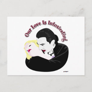 Dracula, onze liefde is bedwelmd briefkaart