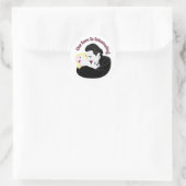 Dracula, onze liefde is bedwelmd ronde sticker (Tas)