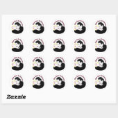 Dracula, onze liefde is eeuwig ronde sticker (Vel)