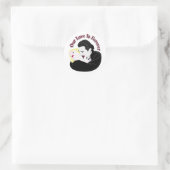 Dracula, onze liefde is eeuwig ronde sticker (Tas)