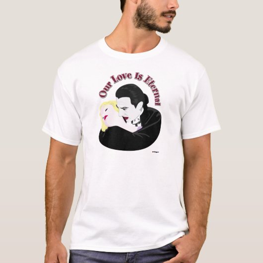 Dracula, onze liefde is etherisch t-shirt (Voorkant)