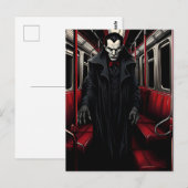 Dracula op de metro briefkaart (Voorkant / Achterkant)