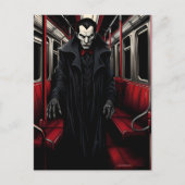 Dracula op de metro briefkaart (Voorkant)