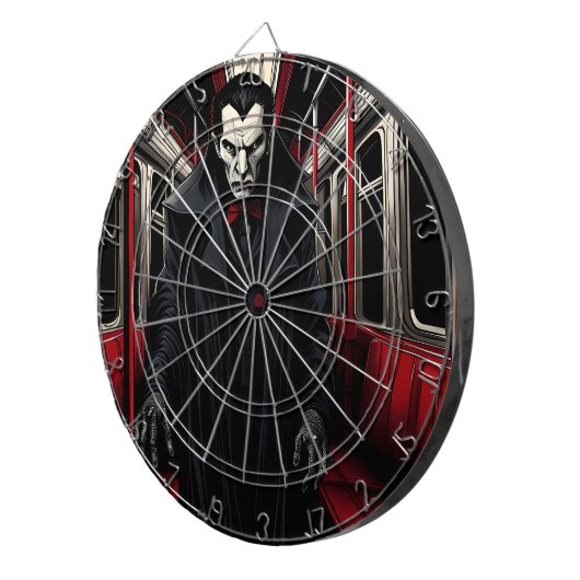 Dracula op de metro dartbord (Voorkant Rechts)