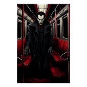 Dracula op de metro perfect poster (Voorkant)