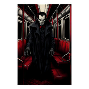 Dracula op de metro perfect poster