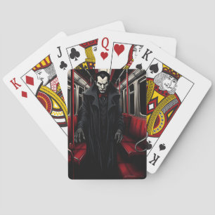 Dracula op de metro pokerkaarten