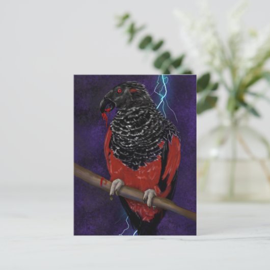 Dracula Parrot Briefkaart (Staand voorkant)