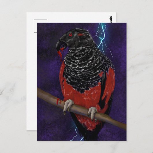 Dracula Parrot Briefkaart (Voorkant / Achterkant)