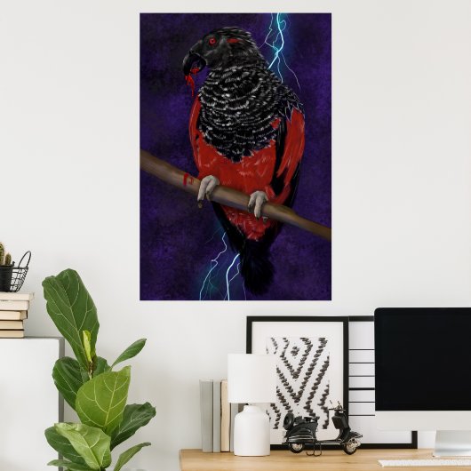 Dracula Parrot Poster (Thuiskantoor)