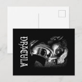 Dracula Portret zwart-wit Briefkaart (Voorkant / Achterkant)