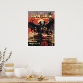 Dracula Poster Gotische Vampier Donkere Horror Kun (Keuken)