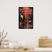 Dracula Poster Oudgods Gothische Vampier Horror (Keuken)