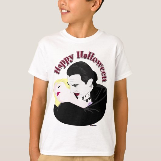Dracula, Prettig Halloween T-shirt (Voorkant)