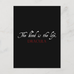 Dracula Quote: Het bloed is het leven Briefkaart