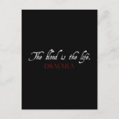 Dracula Quote: Het bloed is het leven Briefkaart (Voorkant)