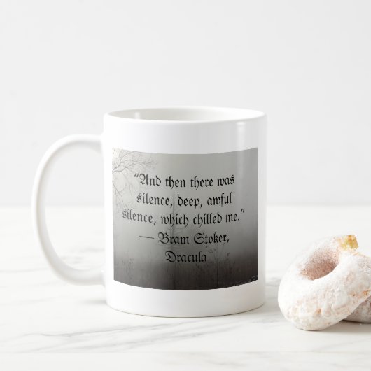 Dracula Quote Koffiemok (Met donut)