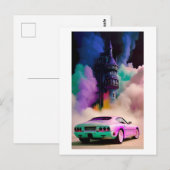 Dracula rijdt in een sportwagen - Ken Gage Art Briefkaart (Voorkant / Achterkant)