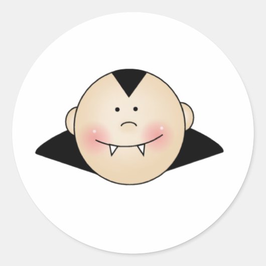  Dracula Ronde Sticker (Voorkant)
