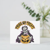 Dracula Skull Briefkaart (Staand voorkant)