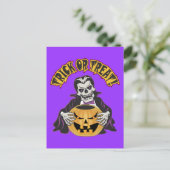 Dracula Skull Briefkaart (Staand voorkant)
