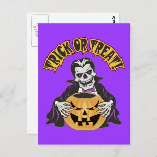 Dracula Skull Briefkaart (Voorkant / Achterkant)