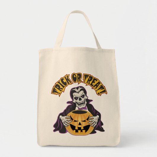 Dracula Skull Tote Bag (Voorkant)