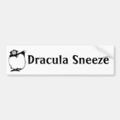 Dracula Sneeze Bumpersticker (Voorkant)