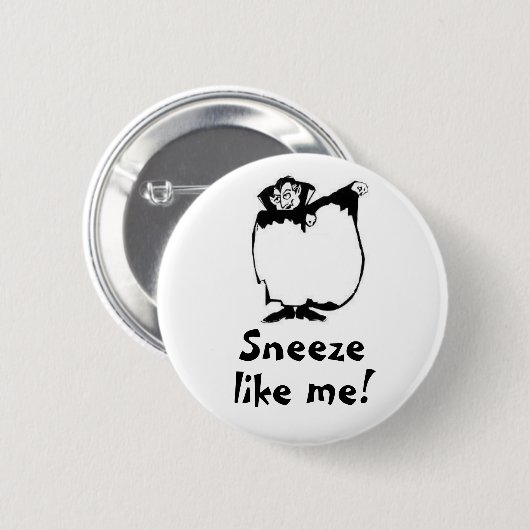Dracula Sneeze Ronde Button 5,7 Cm (Voorkant /achterkant)