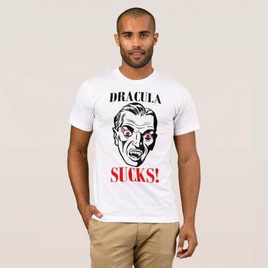 DRACULA SUCKS! T-SHIRT (Voorkant volledig)