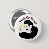 Dracula, Trick or treat? Ronde Button 5,7 Cm (Voorkant /achterkant)