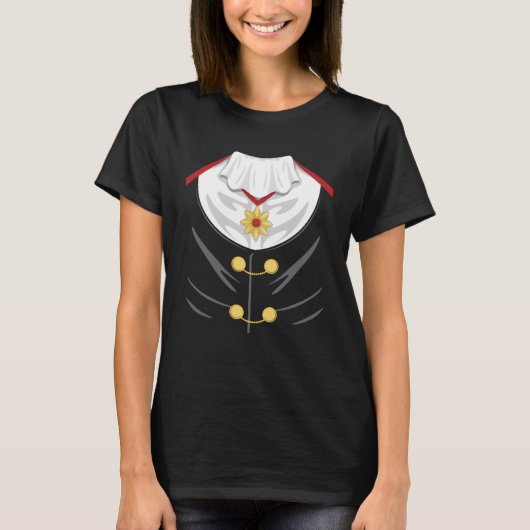 Dracula Tuxedo Lazy Halloween Costumes for Vampire T-shirt (Voorkant)
