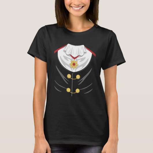 Dracula Tuxedo Lazy Halloween Kostuums voor Vampie T-shirt (Voorkant)