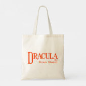 Dracula typografie tote bag (Achterkant)