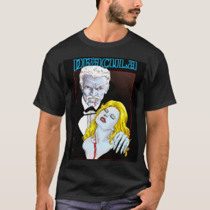 Dracula V1 design klassiek zwart T-shirt