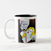 Dracula V1-ontwerp koffiemok Tweekleurige Koffiemok (Links)