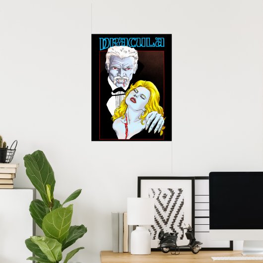 Dracula V1-ontwerp-poster Poster (Thuiskantoor)