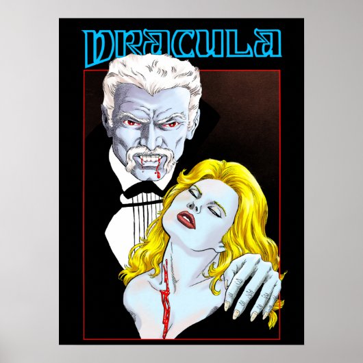 Dracula V1-ontwerp-poster Poster (Voorkant)