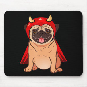 Dracula Vampier Pugs Mopshond Honden Halloween Kos Muismat